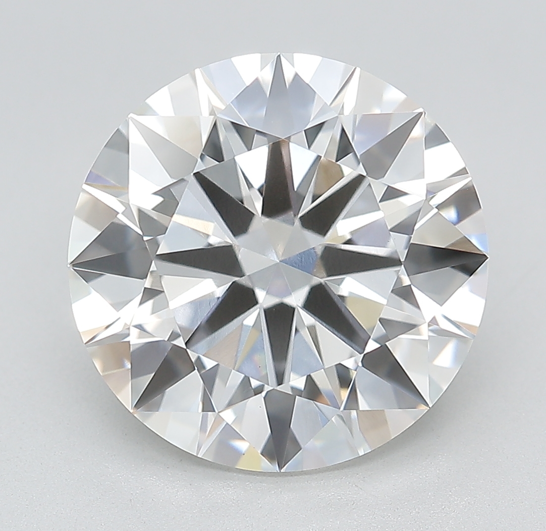 7.02 ct F VVS2 Round Ideal lab diamond